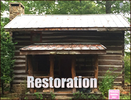 Historic Log Cabin Restoration  Roxobel, North Carolina